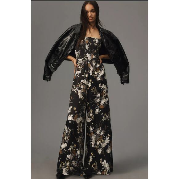 Pilcro Smocked Printed Jumpsuit - New XSP